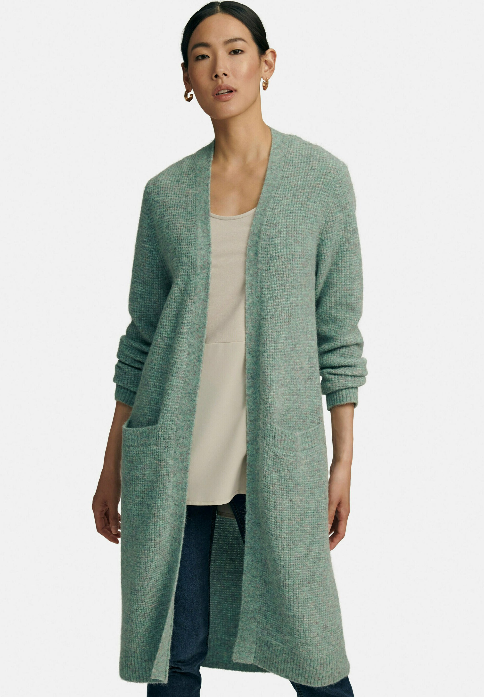 Strickjacke mint lang Clearance
